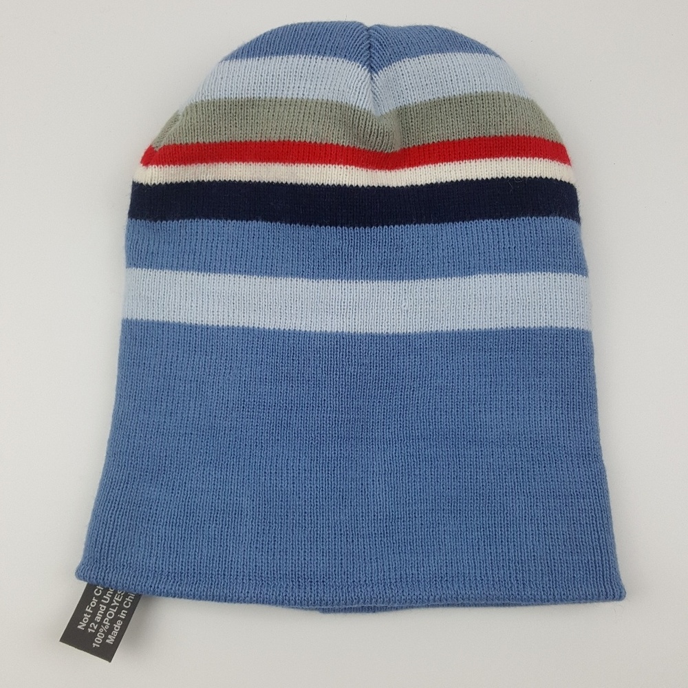 Blue Red Beige Winter Beanie {Chuns}